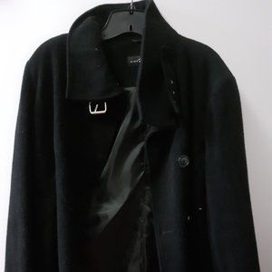 BLACK RINET COAT size 8 M used